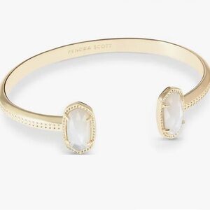 Kendra Scott Gold Bracelet with White Stones